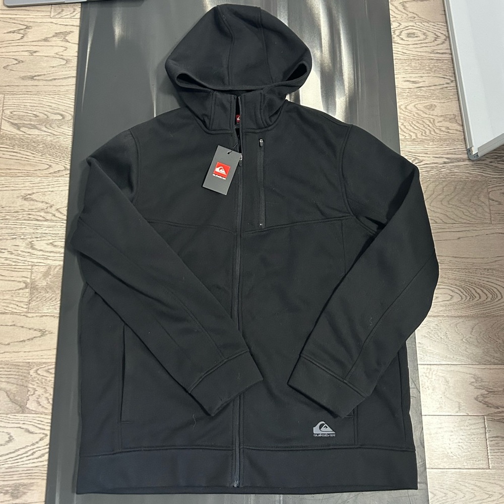 Quiksilver Black Fleece-Lined Hoodie